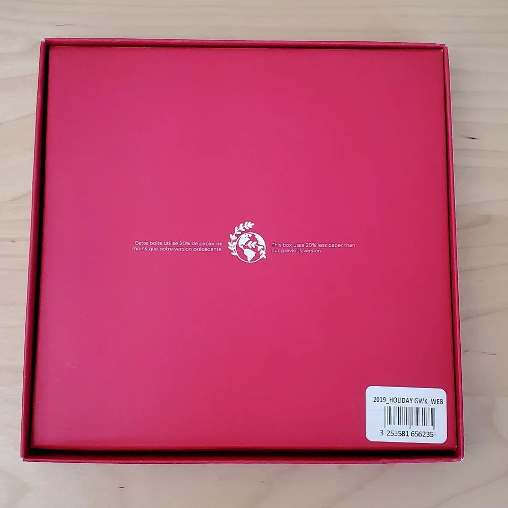 2019 Red Loccitane Gift Box Empty + 10 Gift Wrap Tissue Paper